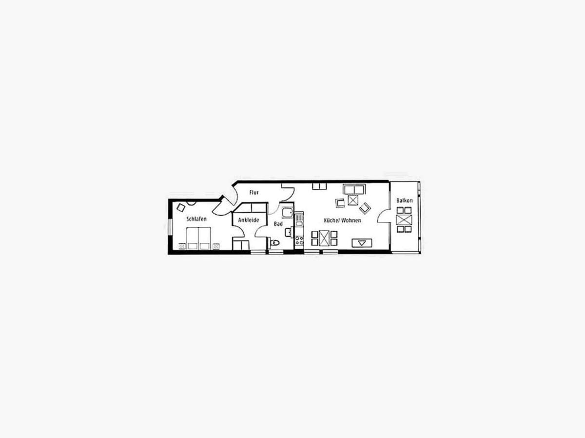 Duenenpark Binz - Komfort Ferienwohnung Mit 1 Schlafzimmer Und Balkon Im Obergeschoss 225 Exterior photo